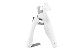 LED Dog and Cat Nail Clipper White LED nail clipper for dogs with built-in light for precisioin, with safety guard, hidden nail file, ergonomic handle.