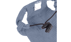 Breathable Dog Sports Hat for Summer Corgi wearing a breathable blue ribbed dog sports hat, lightweight, adjustable buckle ensures a secure fit.