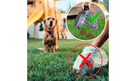 Easy-Clean Portable Dog Pooper Scooper with Clip-On System - Includes Eco-Friendly Bags