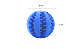 Interactive Dog Treat Dispenser Ball – Rubber Chew Dog Toy for Enrichment