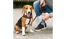 Collapsible Dog Water Bottle 550ml - Food Grade Silicone Pet Water Travel Bowl