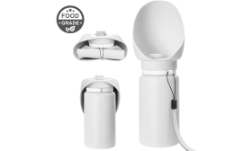 Collapsible Dog Water Bottle 550ml - Food Grade Silicone Pet Water Travel Bowl