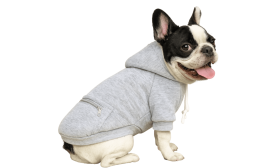 Drawstring Dog Hoodie Jumper with Zip Pocket