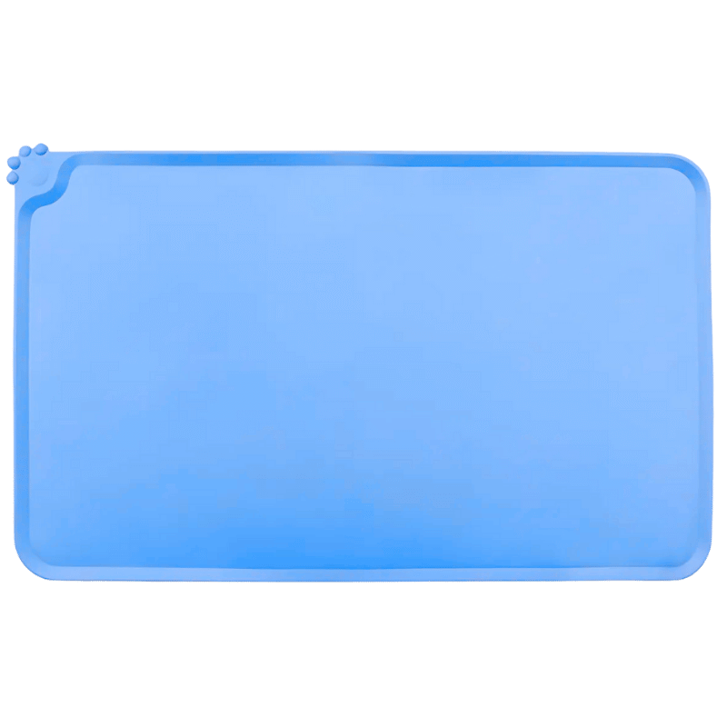 Waterproof Silicone Dog Feeding Mat with Raised Edges - Perfect Pet Bowl Mat