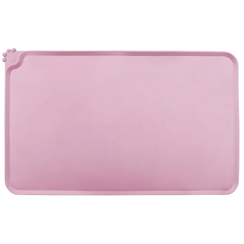 Waterproof Silicone Dog Feeding Mat with Raised Edges - Perfect Pet Bowl Mat